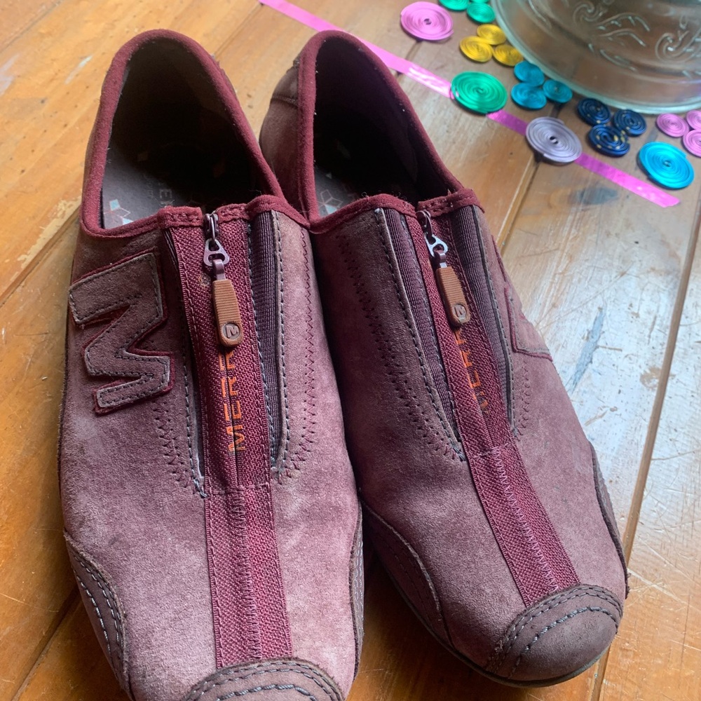 Merrell Men's Maroon Slip-On Loafers